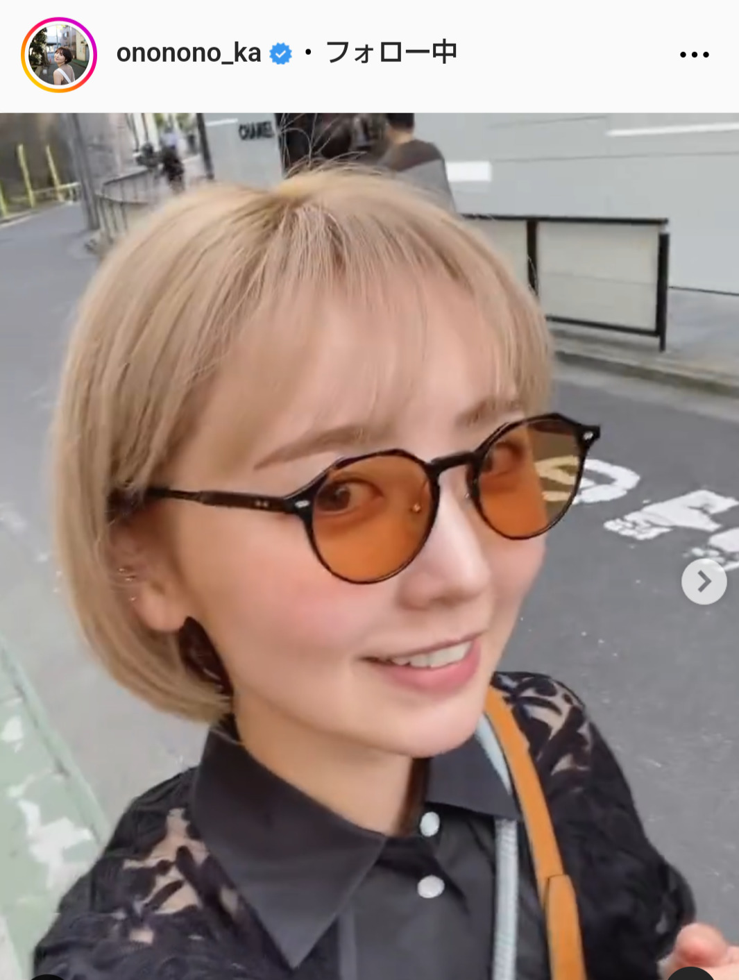 おのののかのインスタグラムから