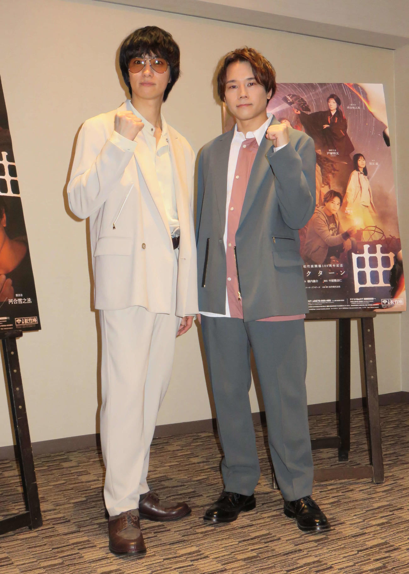 ダブル主演舞台の取材会を開いたA．B．C－Z戸塚祥太（左）と五関晃一