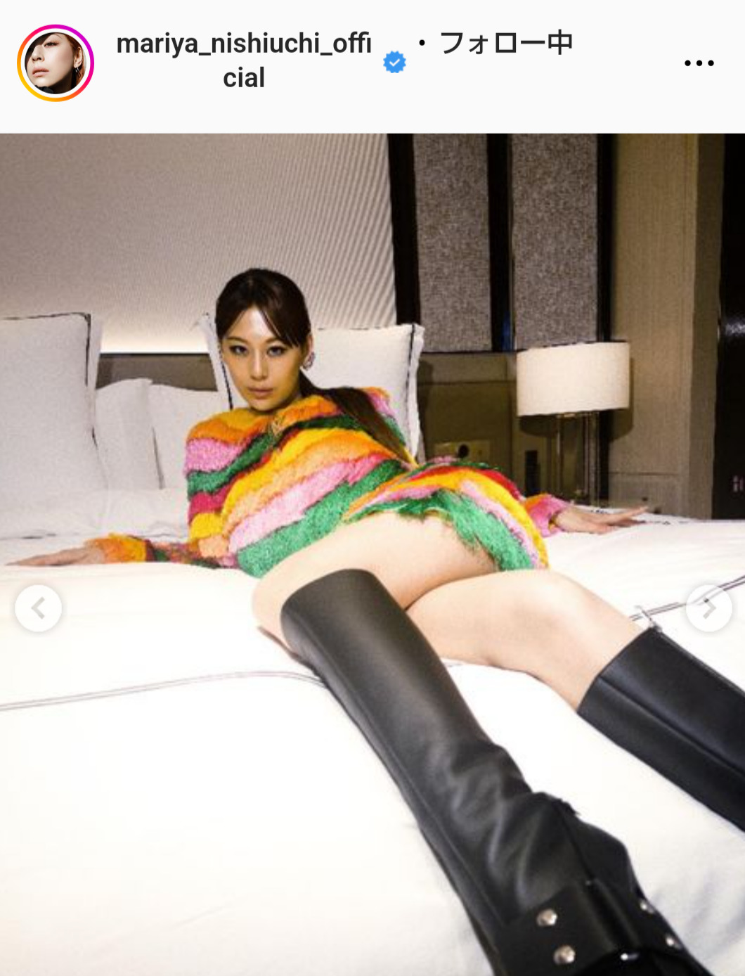 西内まりやのインスタグラムから