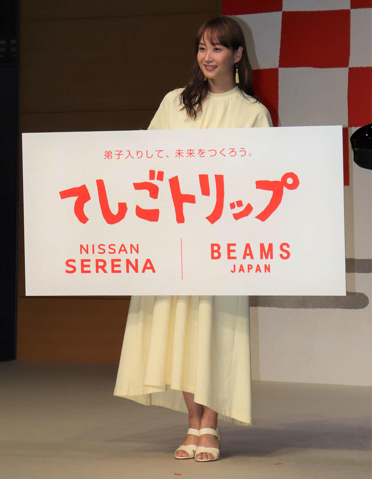 日本各地の伝統工芸に“弟子入り体験”をする「てしごトリップ」プロジェクト発表会に出席した藤本美貴（撮影・玉利朱音）