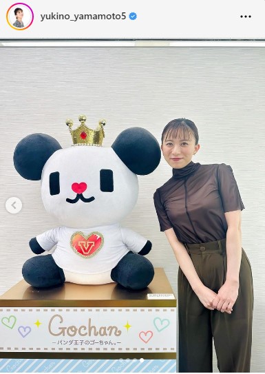 テレビ朝日の山本雪乃アナウンサーのインスタグラムから