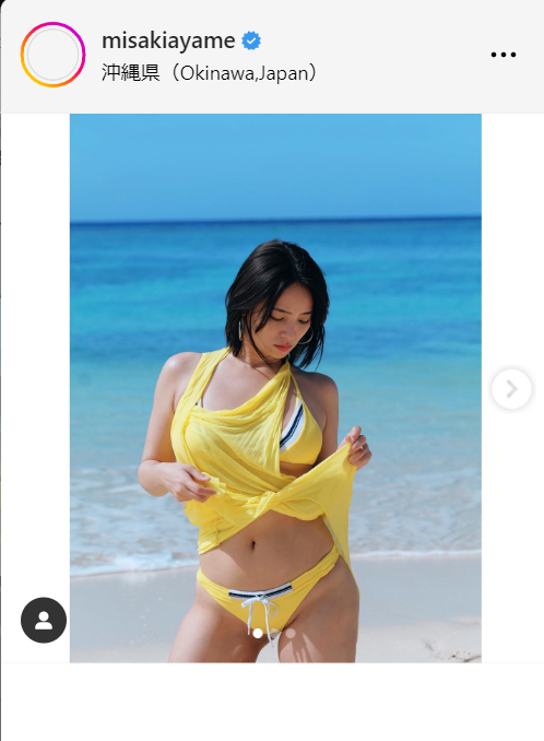 水崎綾女、黄色ビキニショット披露「とっても嬉しい」写真集サイト1位