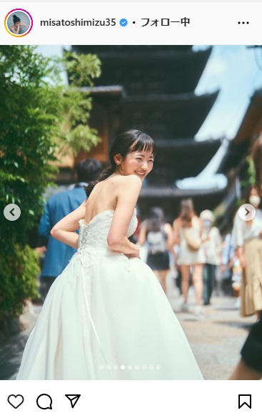 清水みさとのインスタグラムから