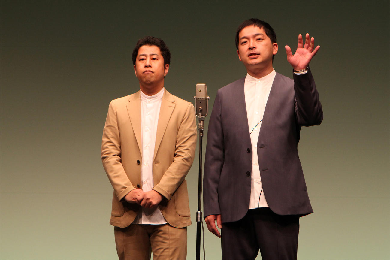 昨年のM－1グランプリ王者ウエストランドの井口浩之（左）と河本大