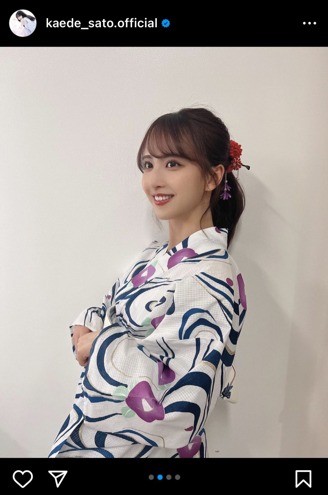 乃木坂46佐藤楓のインスタグラムから