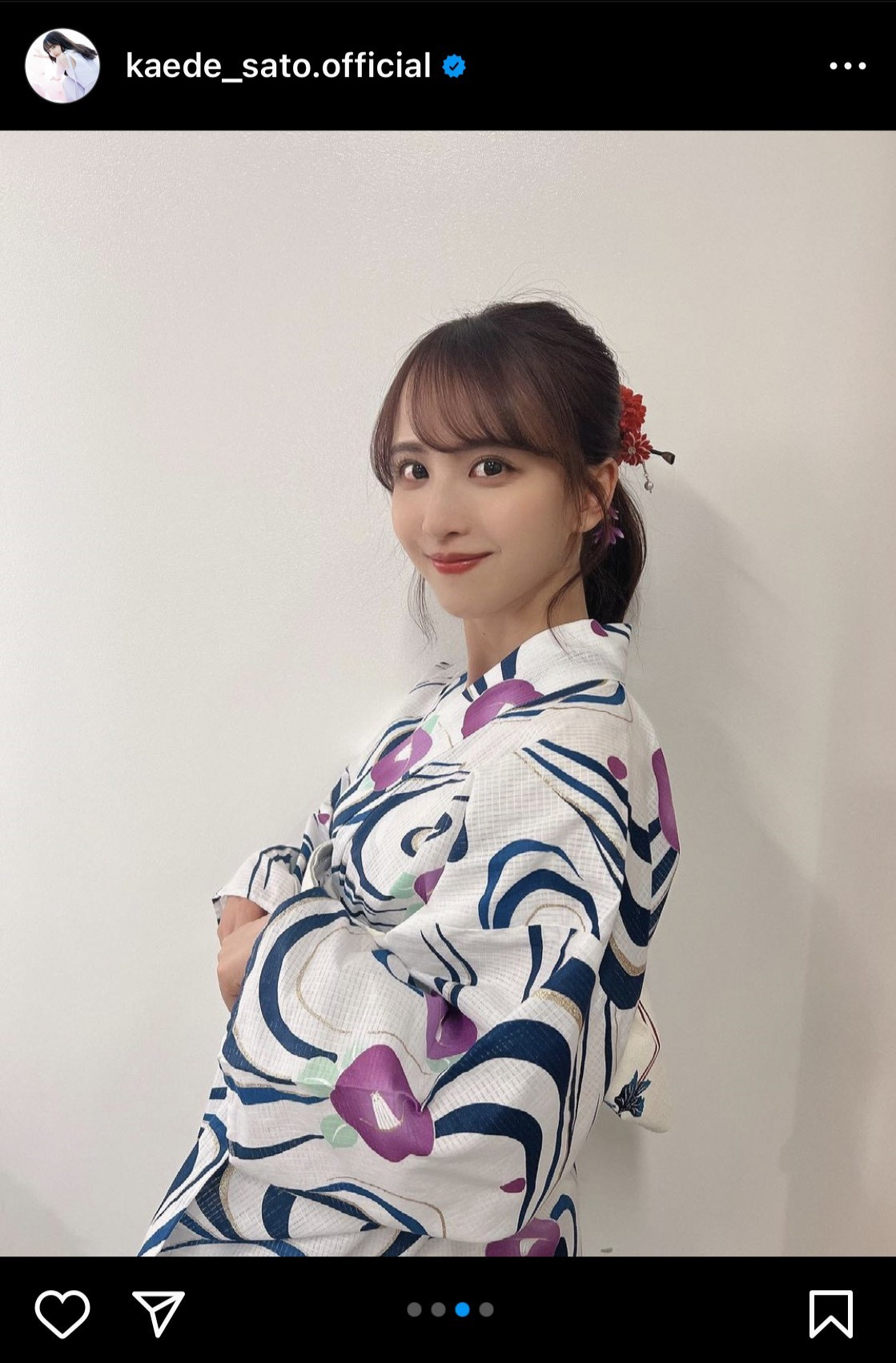 乃木坂46佐藤楓のインスタグラムから