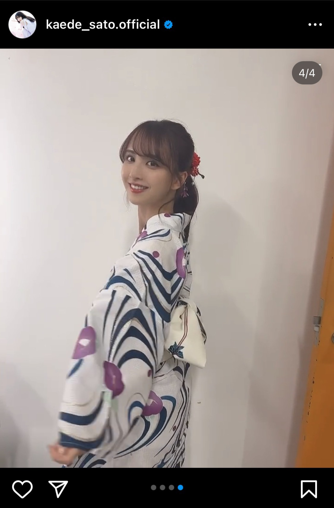 乃木坂46佐藤楓のインスタグラムから