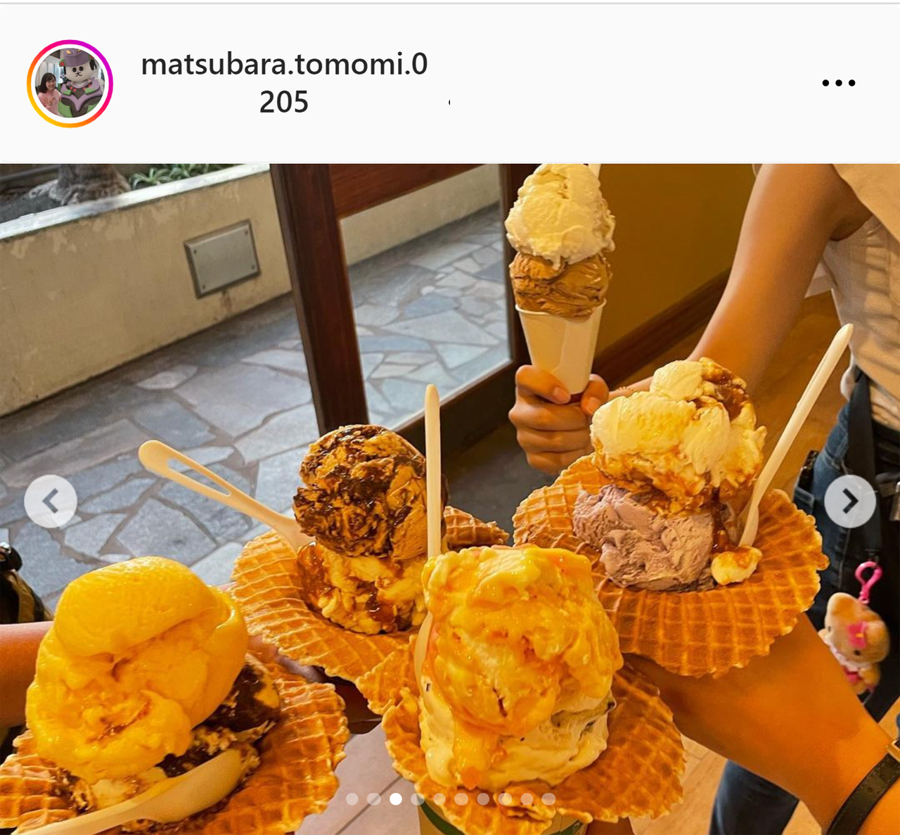 中京テレビ松原朋美アナのインスタグラムから