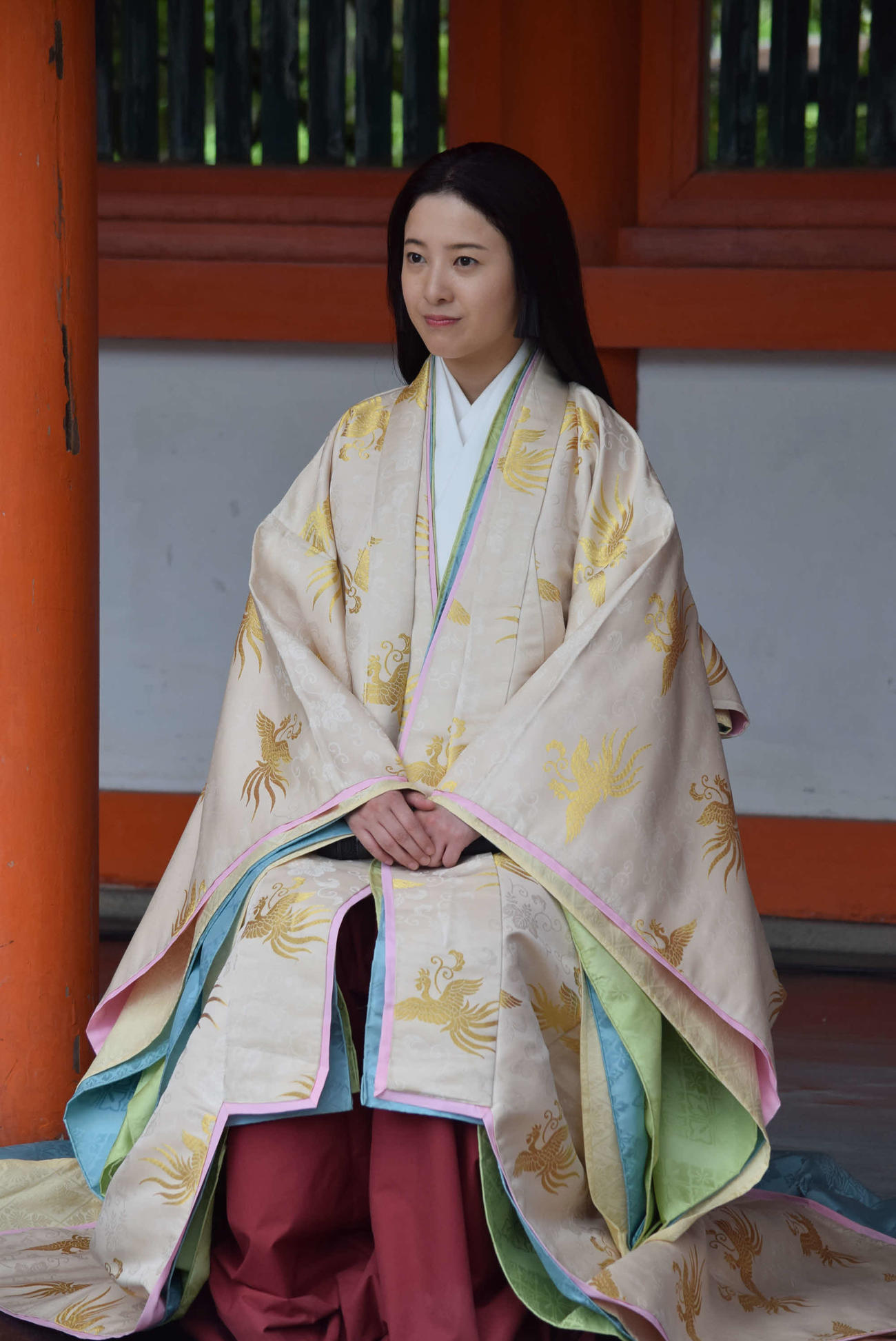 紫式部を演じる吉高由里子（撮影・阪口孝志）
