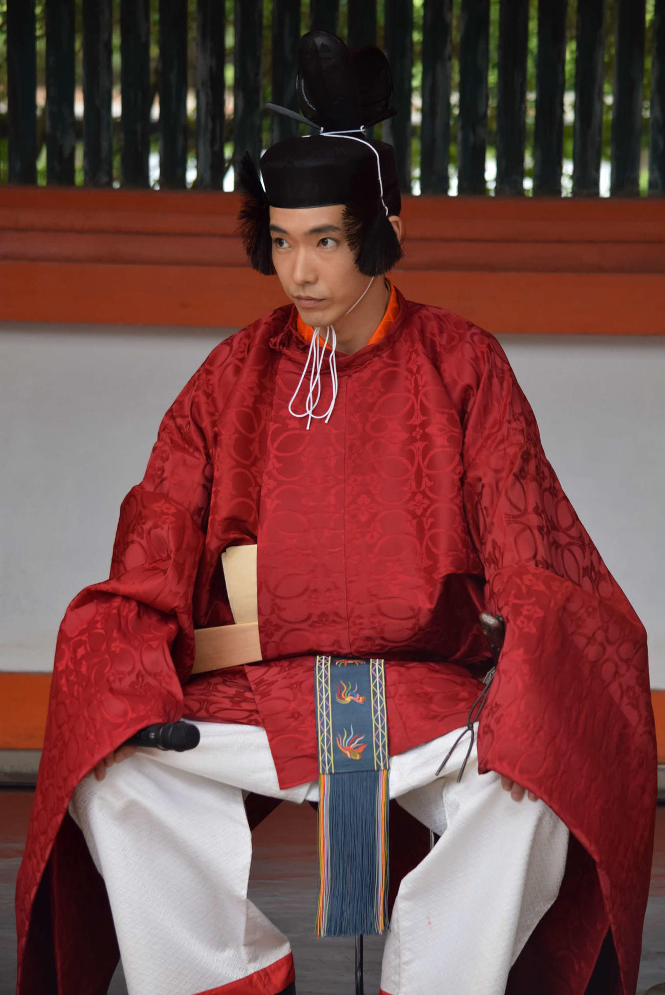 藤原道長を演じる柄本佑（撮影・阪口孝志）