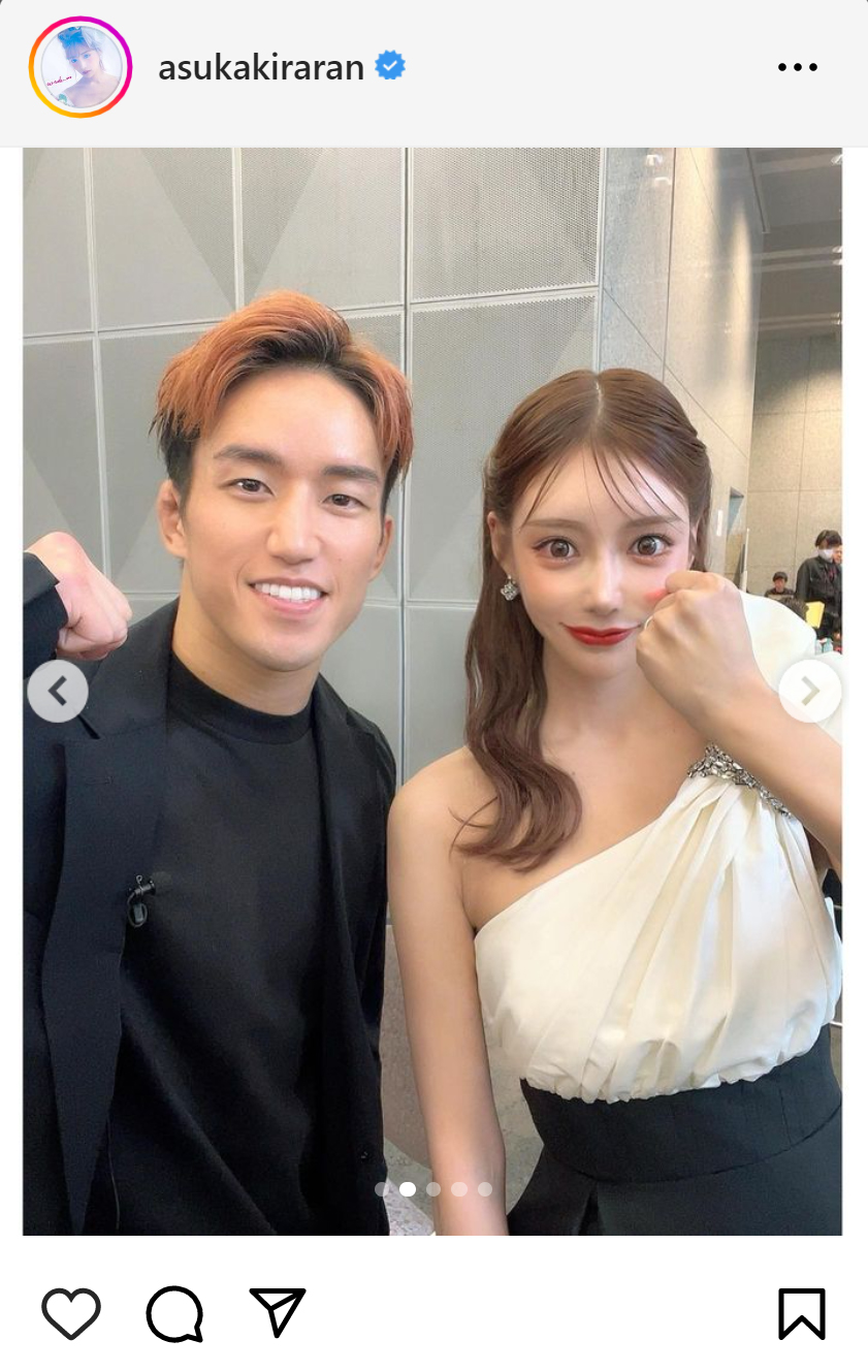 明日花キララのインスタグラムから