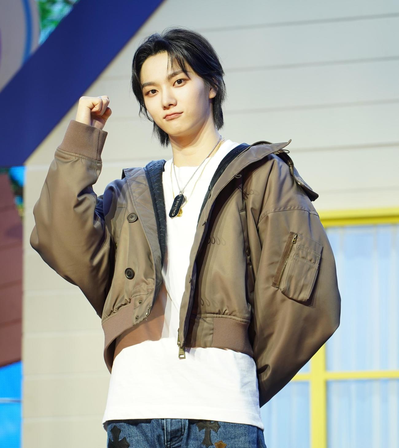デビューしたBOYNEXTDOORのSUNGHO（撮影・佐藤勝亮）
