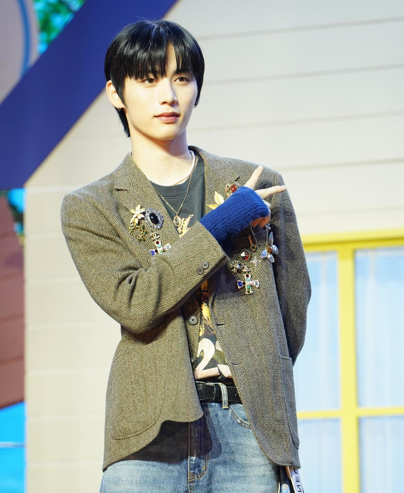 デビューしたBOYNEXTDOORのTAESAN（撮影・佐藤勝亮）