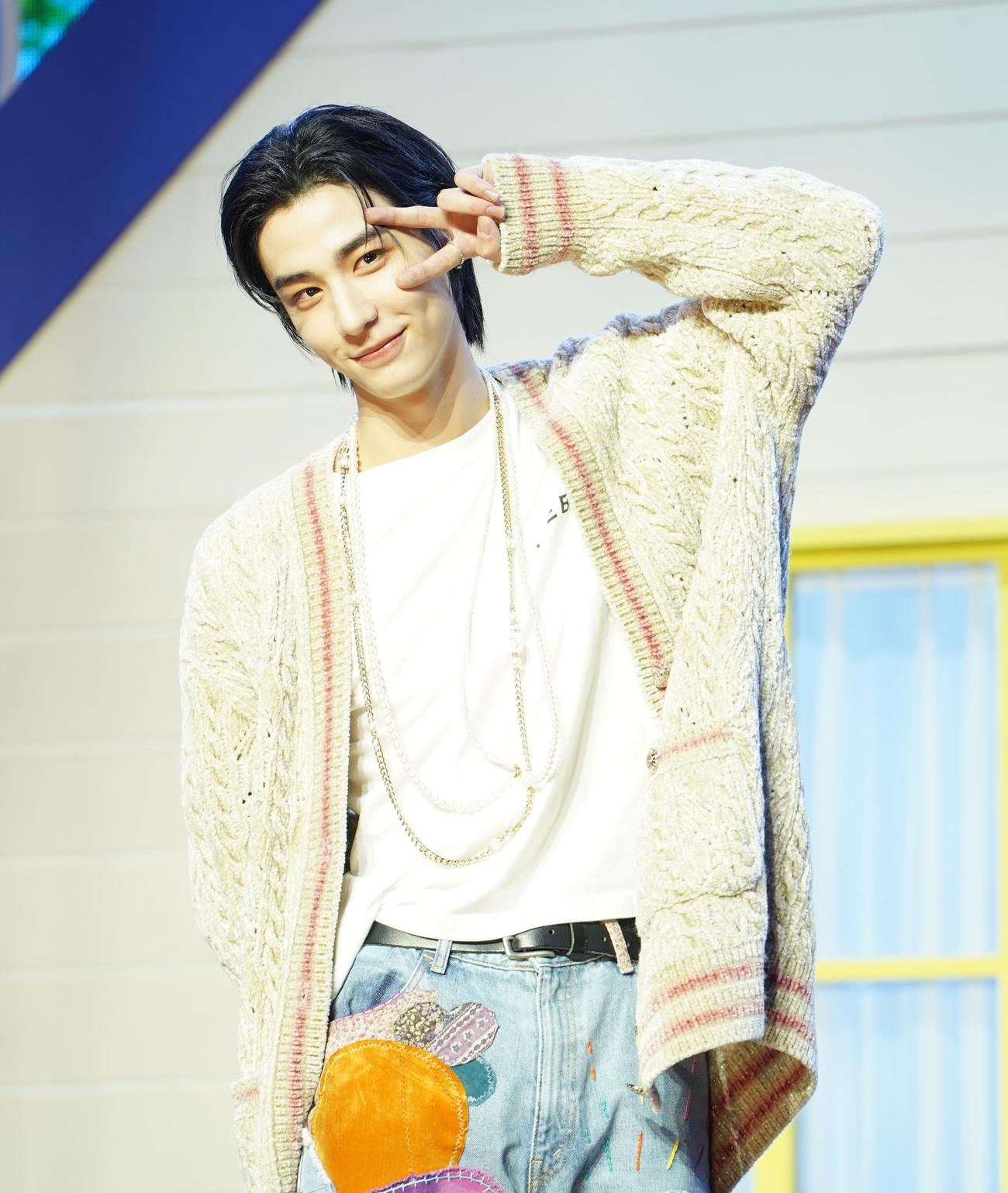 デビューしたBOYNEXTDOORのLEEHAN（撮影・佐藤勝亮）