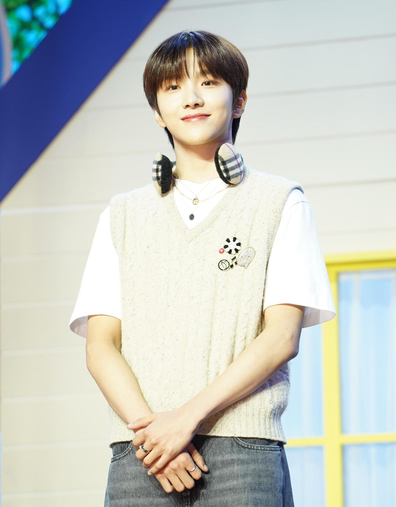 デビューしたBOYNEXTDOORのWOONHAK（撮影・佐藤勝亮）