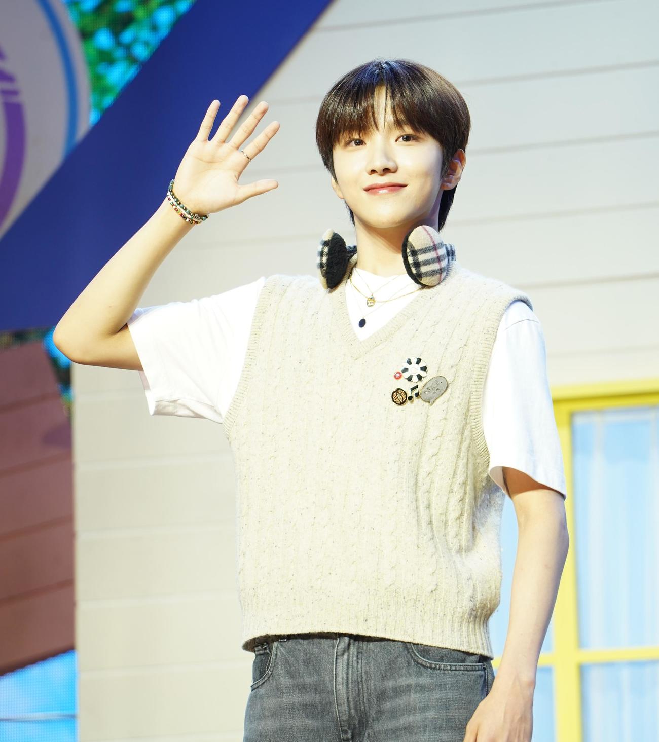 デビューしたBOYNEXTDOORのWOONHAK（撮影・佐藤勝亮）