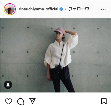 内山理名のインスタグラムから