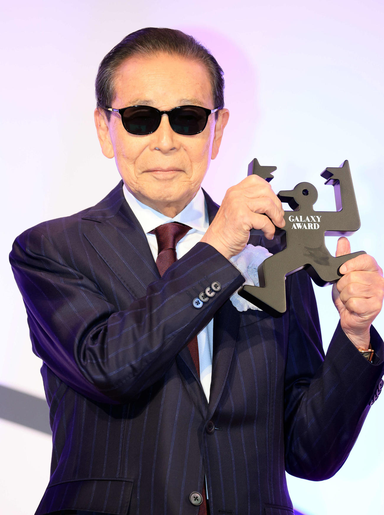 ギャラクシー賞の60周年記念賞を受賞したタモリ（撮影・浅見桂子）