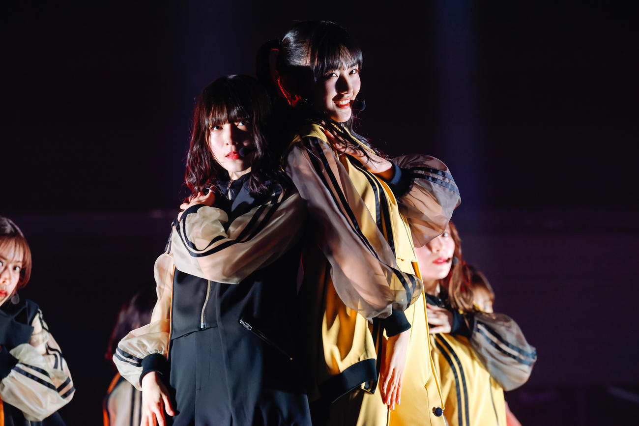 全国ツアーの千秋楽公演でパフォーマンスする櫻坂46（撮影・上山陽介氏）