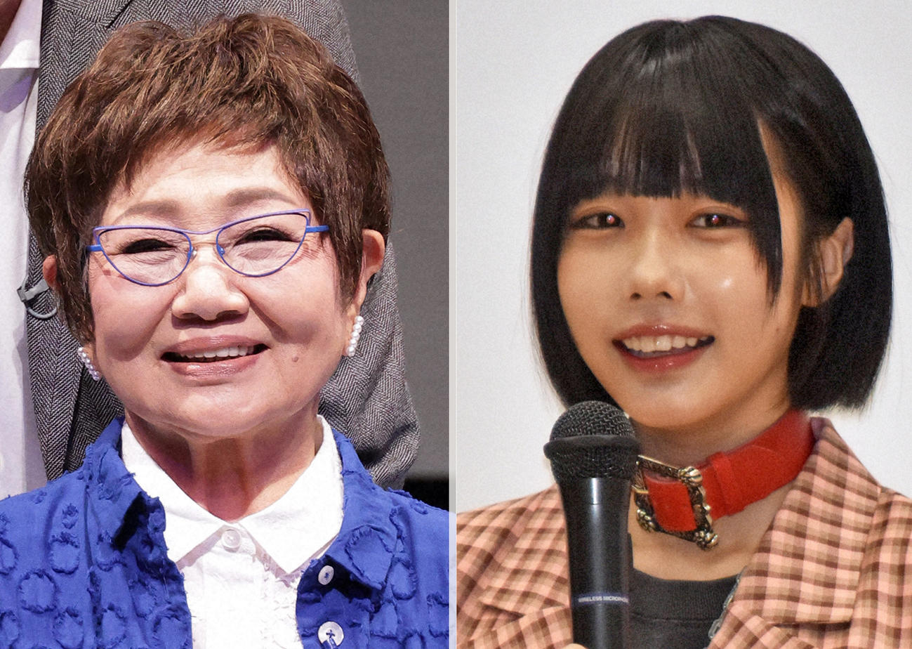 泉ピン子（左）とあのちゃん