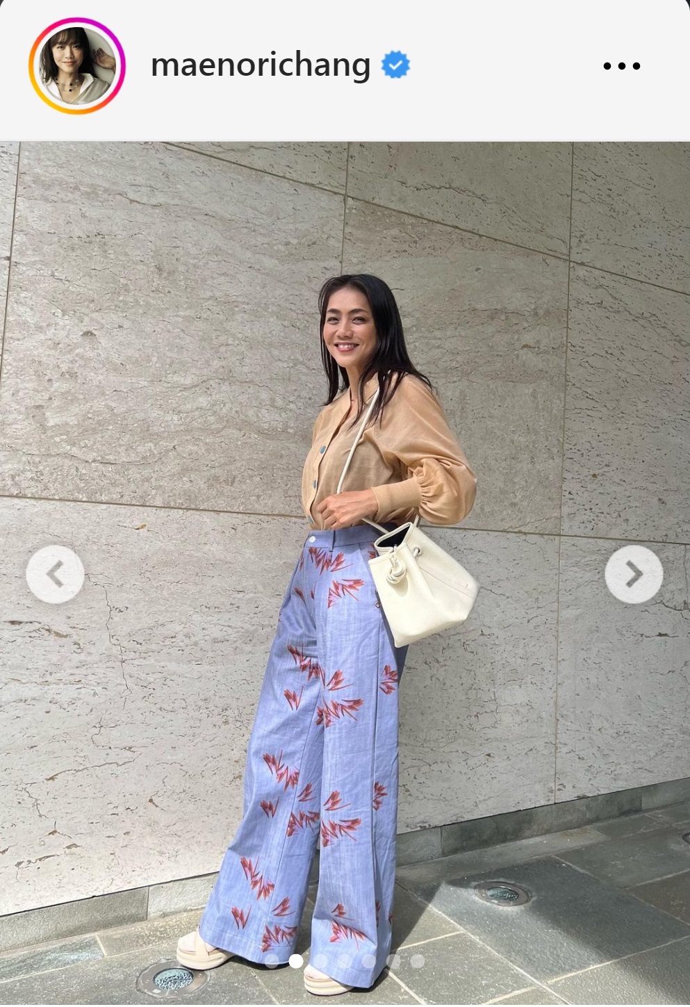 前田典子のインスタグラムから
