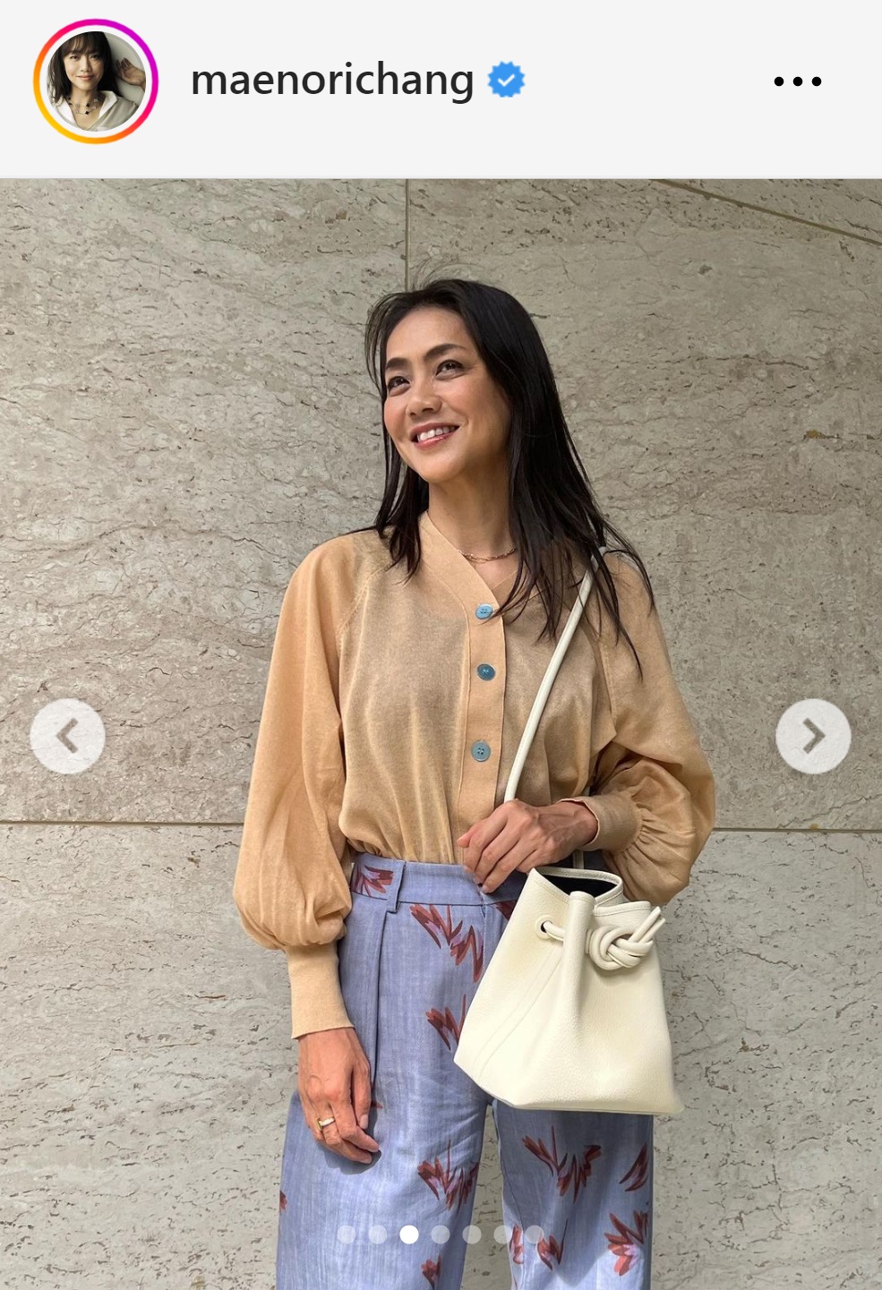前田典子のインスタグラムから