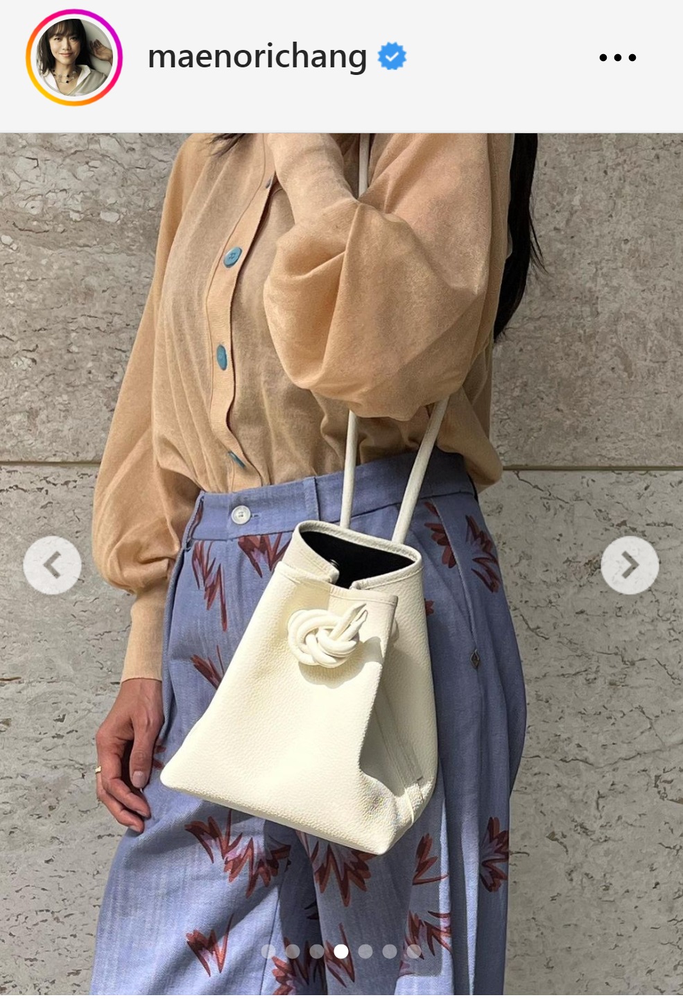 前田典子のインスタグラムから