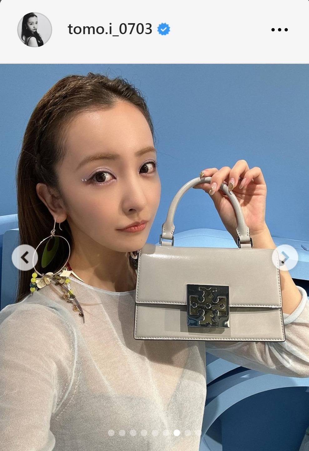 板野友美のインスタグラムから