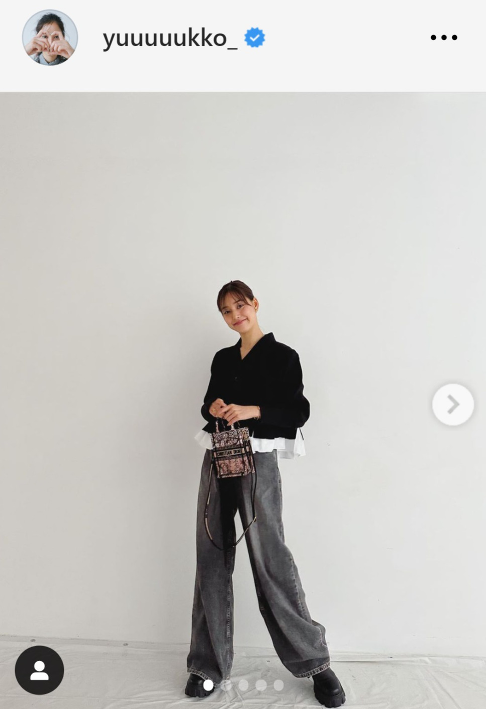 新木優子のインスタグラムから