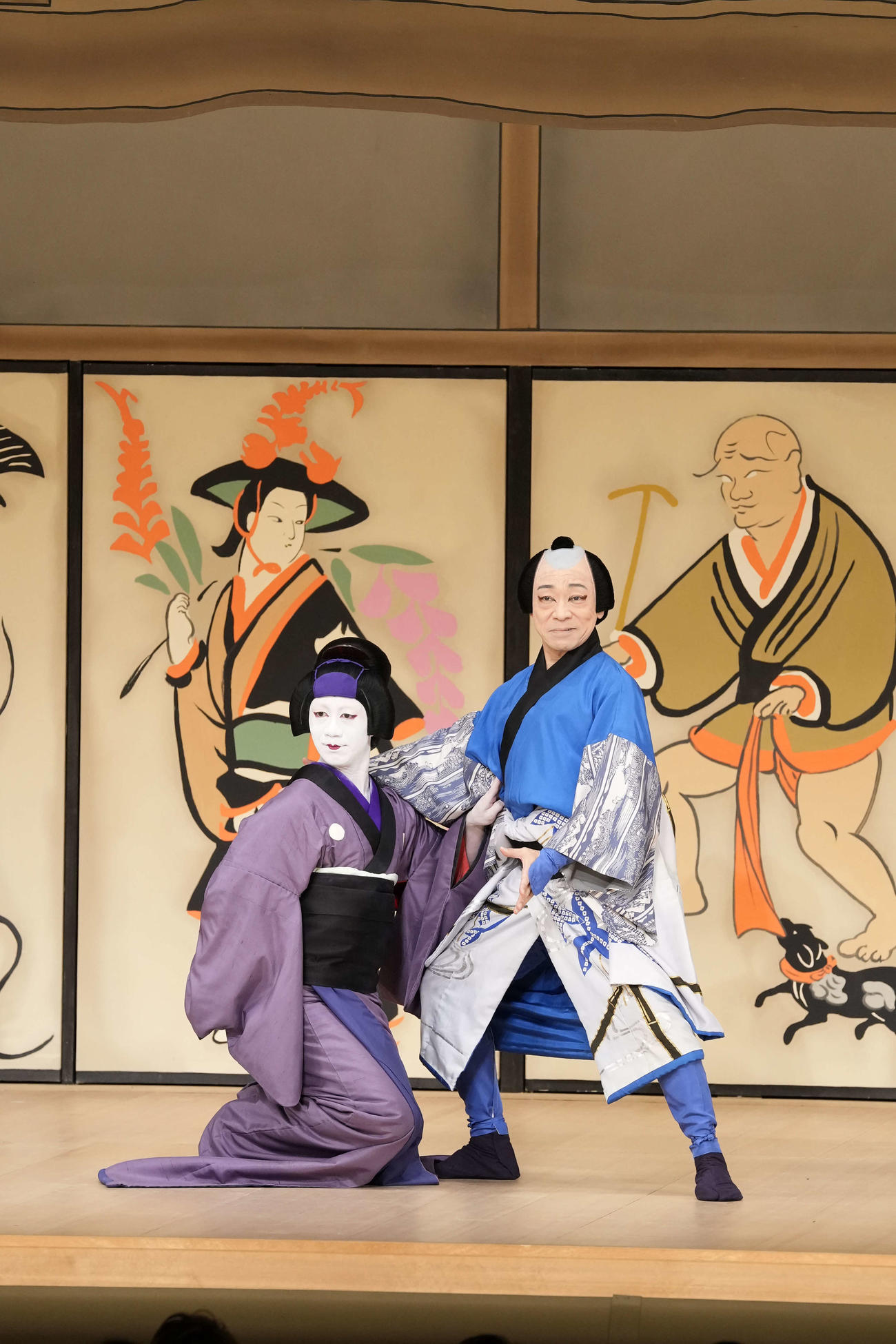「傾城反魂香」に出演する中村壱太郎（左）、市川中車（C）松竹