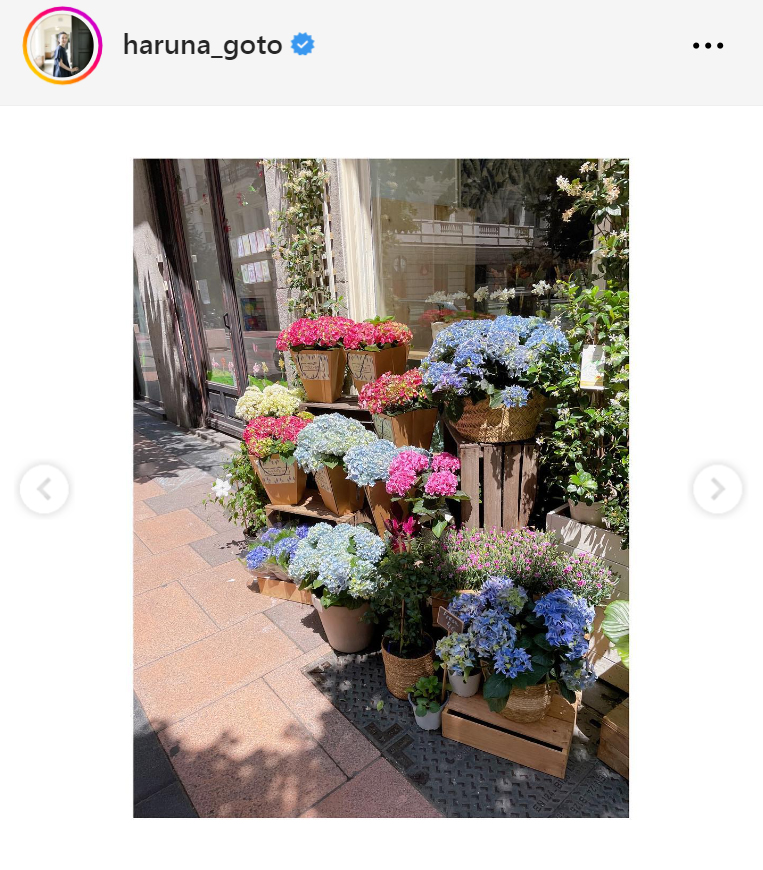 後藤晴菜アナのインスタグラムから