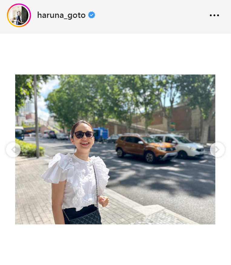 後藤晴菜アナのインスタグラムから