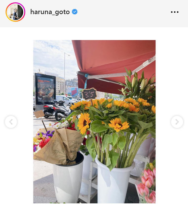 後藤晴菜アナのインスタグラムから