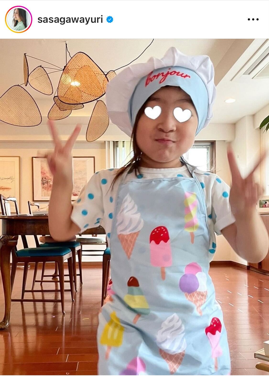 長女が足に大けがしたことをつづった笹川友里アナ（笹川友里アナのインスタグラムから）
