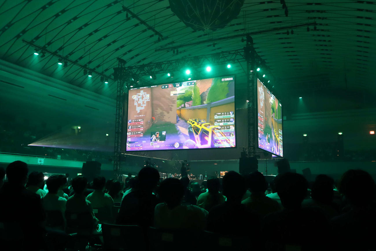 「VALORANT Challengers Japan 2023 Split2〓（二分ダーシ）Playoff Finals」が開催されたエディオンアリーナ大阪の様子