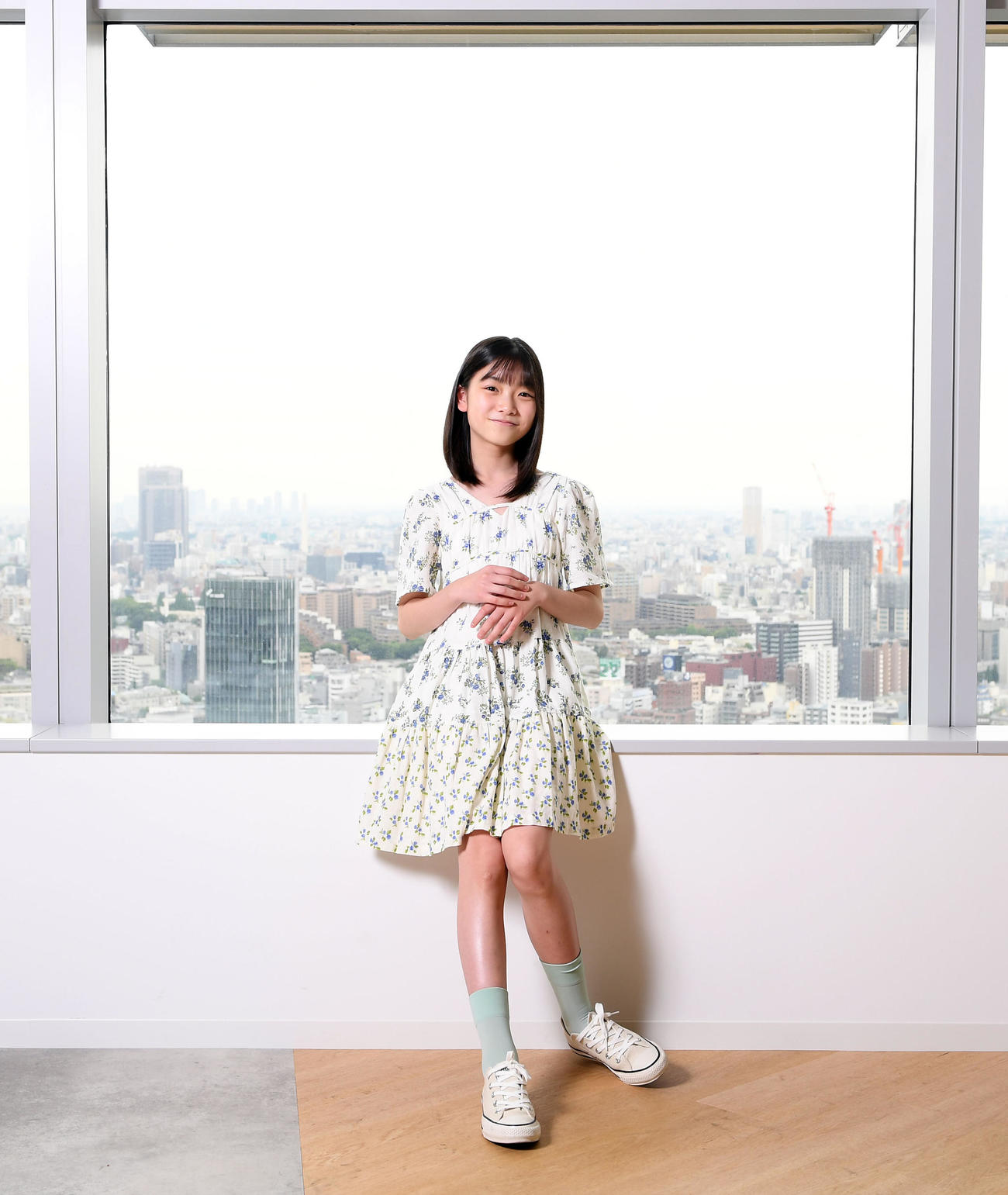 6月6日スタートのフジテレビの深夜ドラマ「もう一度パパと呼ばれる日」に出演する梨里花（撮影・たえ見朱実）