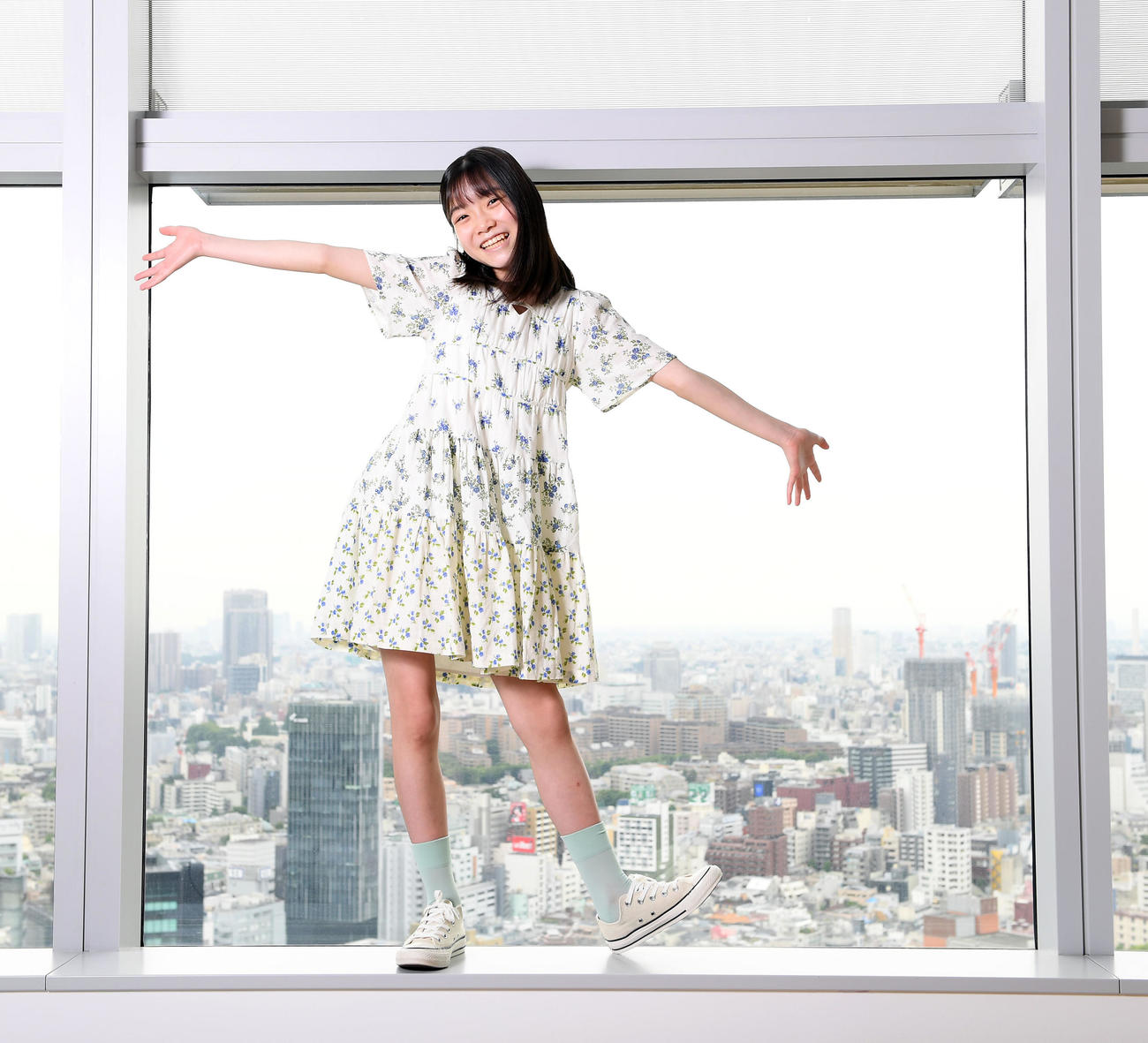 6月6日スタートのフジテレビの深夜ドラマ「もう一度パパと呼ばれる日」に出演する梨里花（撮影・たえ見朱実）
