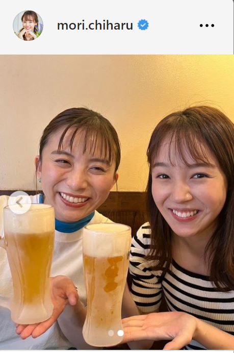 森千晴のインスタグラムから