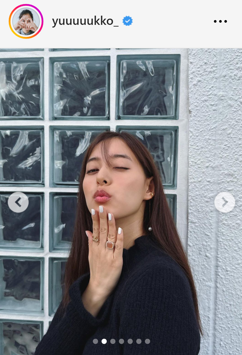 新木優子のインスタグラムから