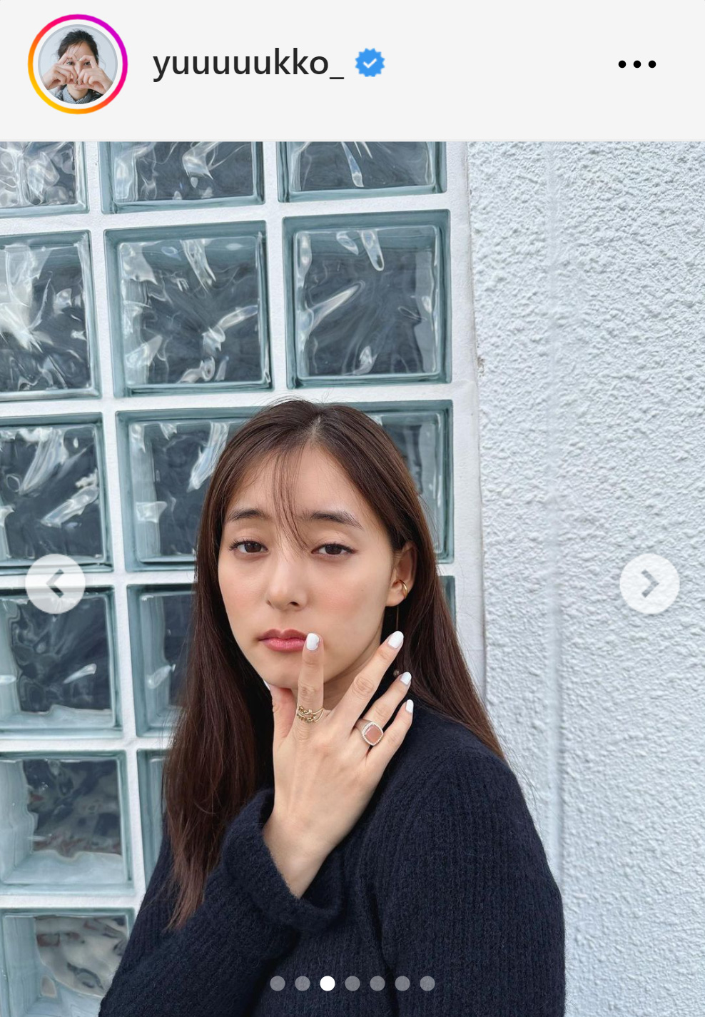 新木優子のインスタグラムから