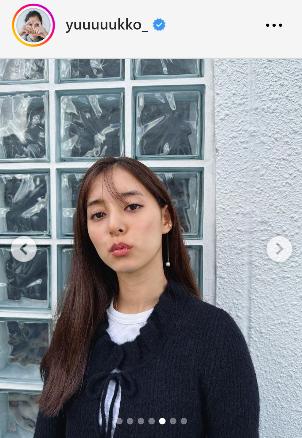 新木優子のインスタグラムから
