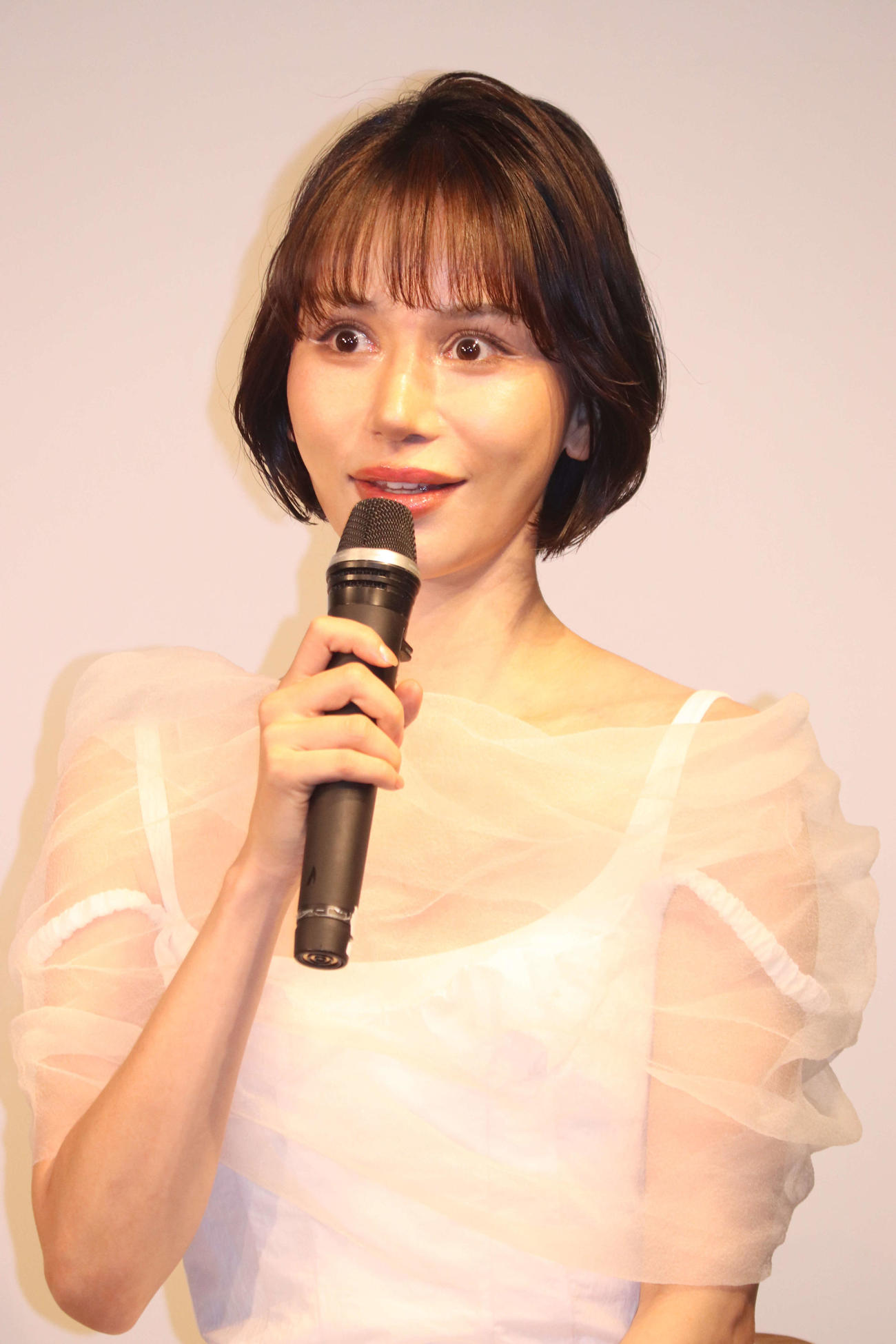 株式会社ORSO「DRONE STAR PARTY」記者発表会に出席した水沢アリー（撮影・加藤理沙）