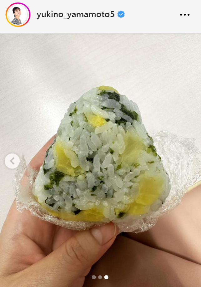 山本雪乃アナのインスタグラムから