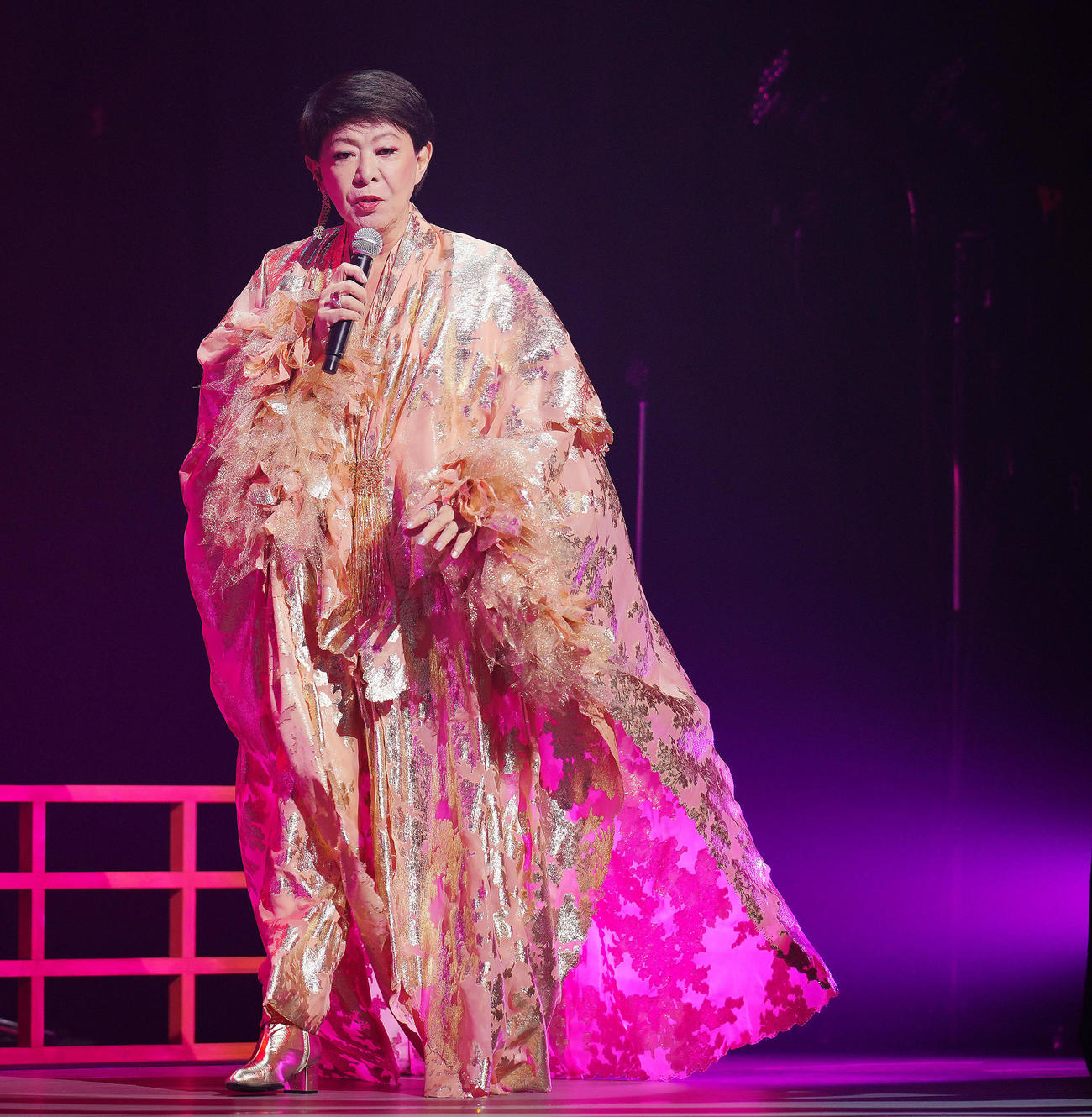 コンサート前の取材会に登壇する美川憲一（撮影・垰建太）