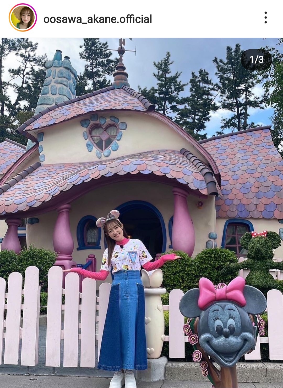 大沢あかねのインスタグラムから