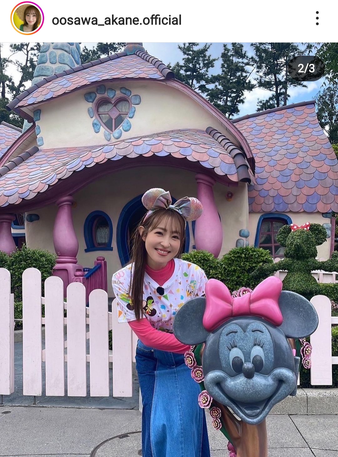 大沢あかねのインスタグラムから