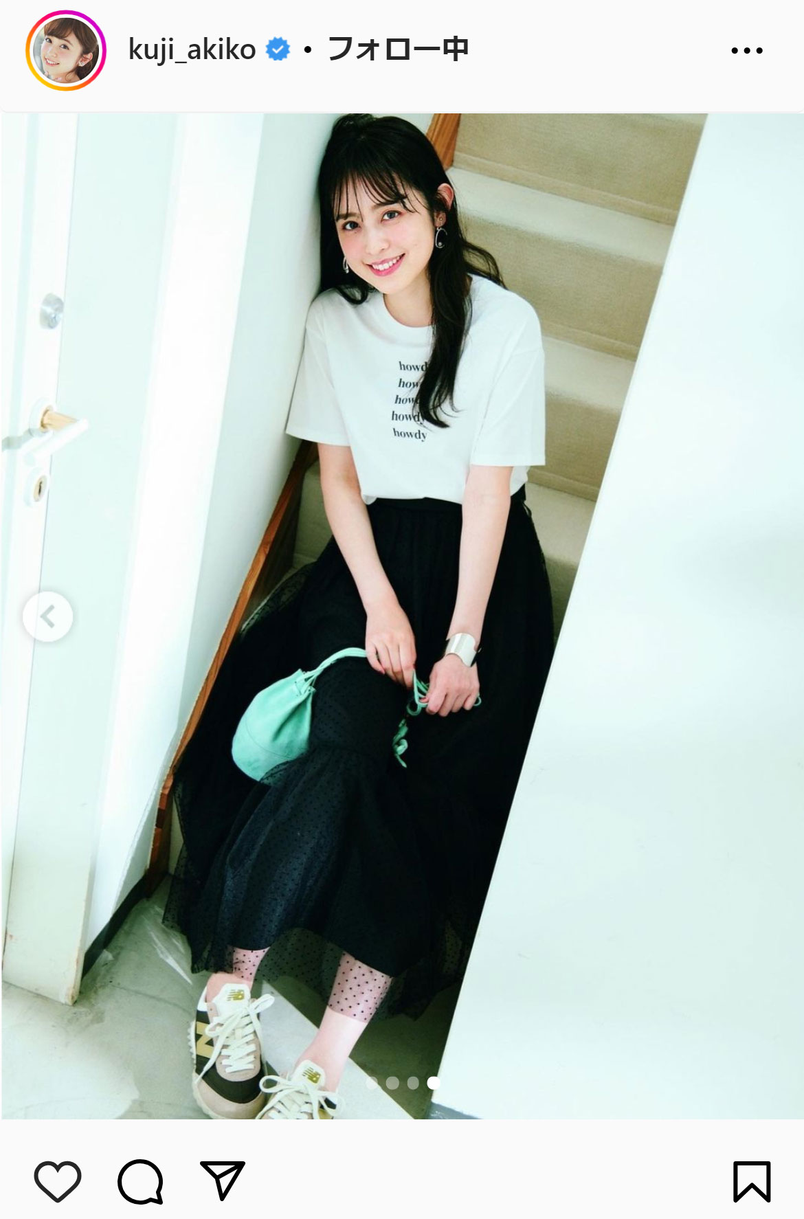 久慈暁子のインスタグラムから
