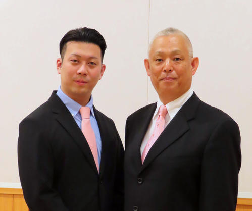 「神霊矢口渡」の取材会に出席した中村児太郎（左）と市川男女蔵