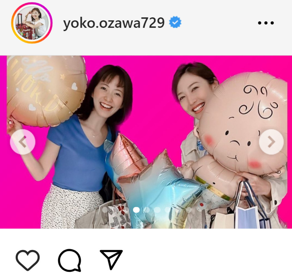 小澤陽子のインスタグラムから