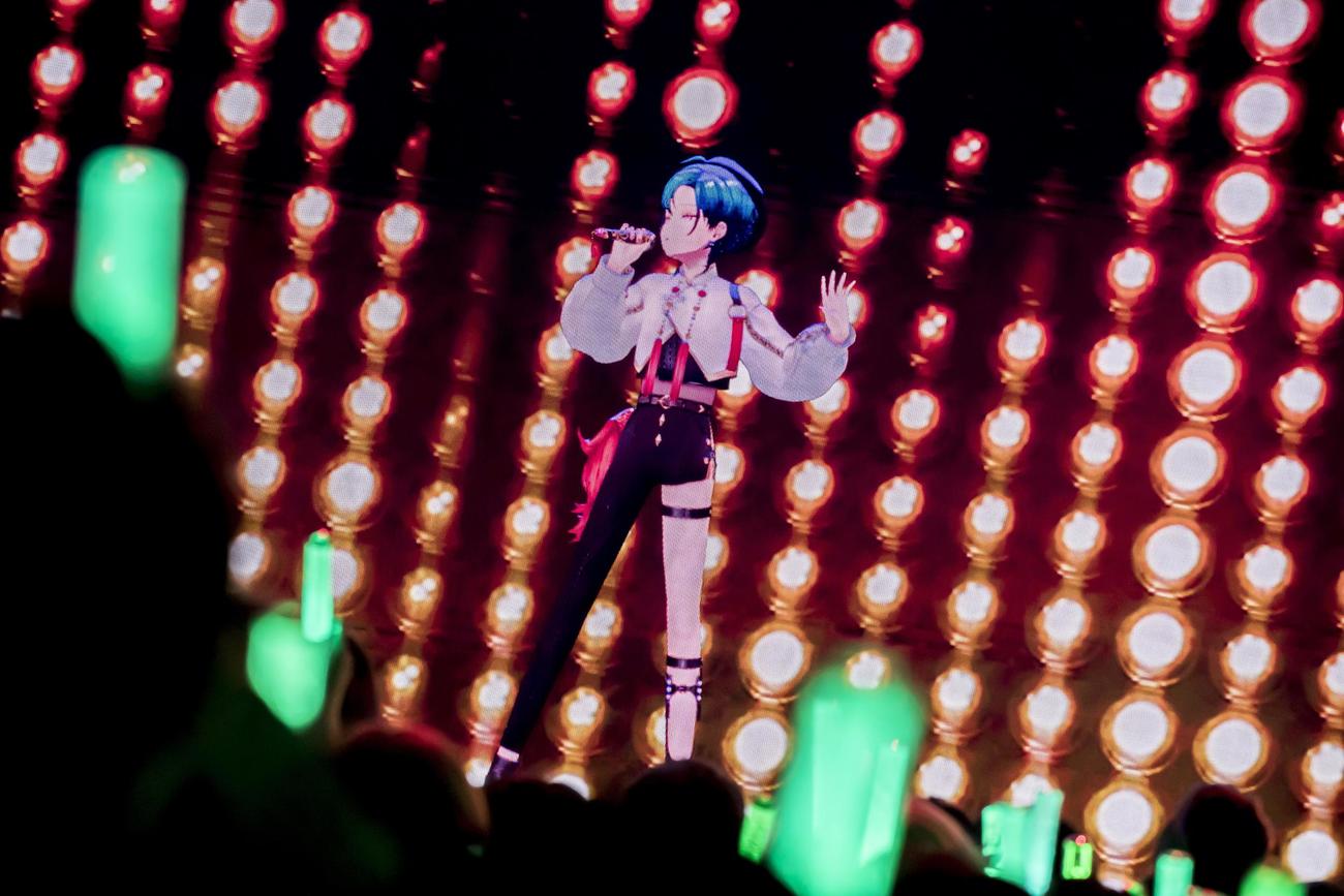 ライブを開催した緑仙（C）ANYCOLOR，Inc．